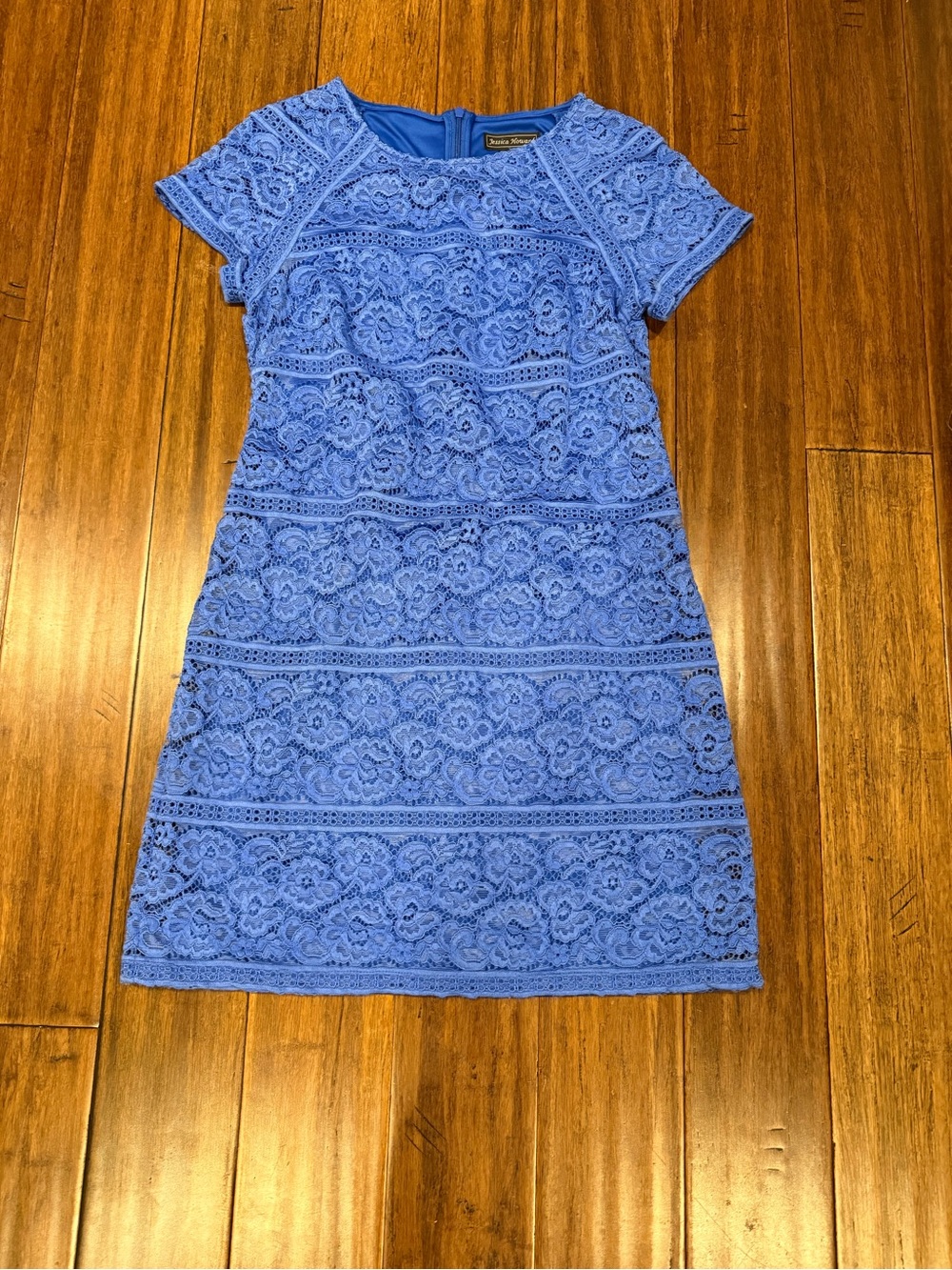 Jessica Howard Blue Lace Shift Dress